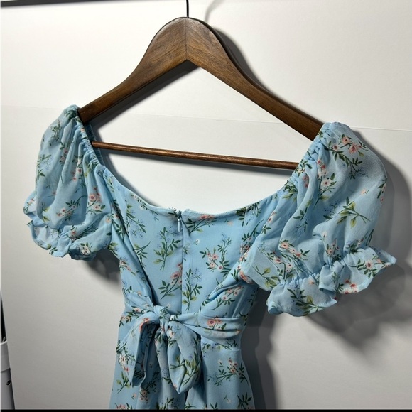 Francesca’s Light Blue Floral Romper - Picture 12 of 12